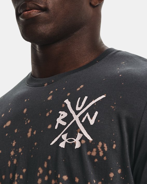 Men's UA Destroy All Miles T-Shirt, Gray, pdpMainDesktop image number 3